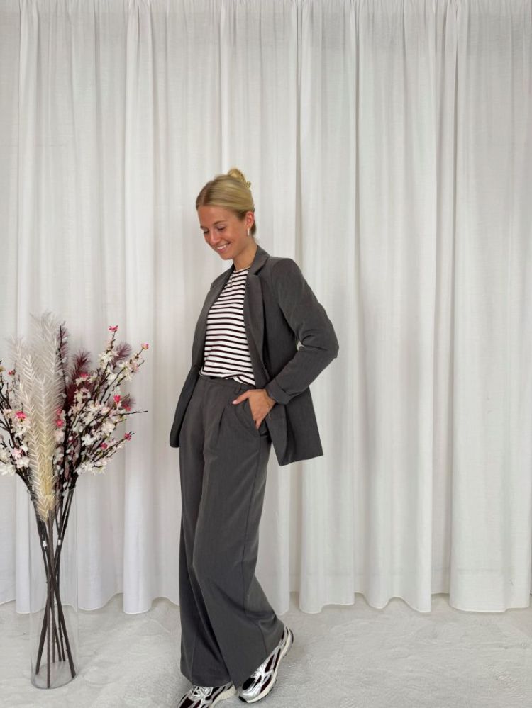 Sakura Blazer Dark Grey Melan