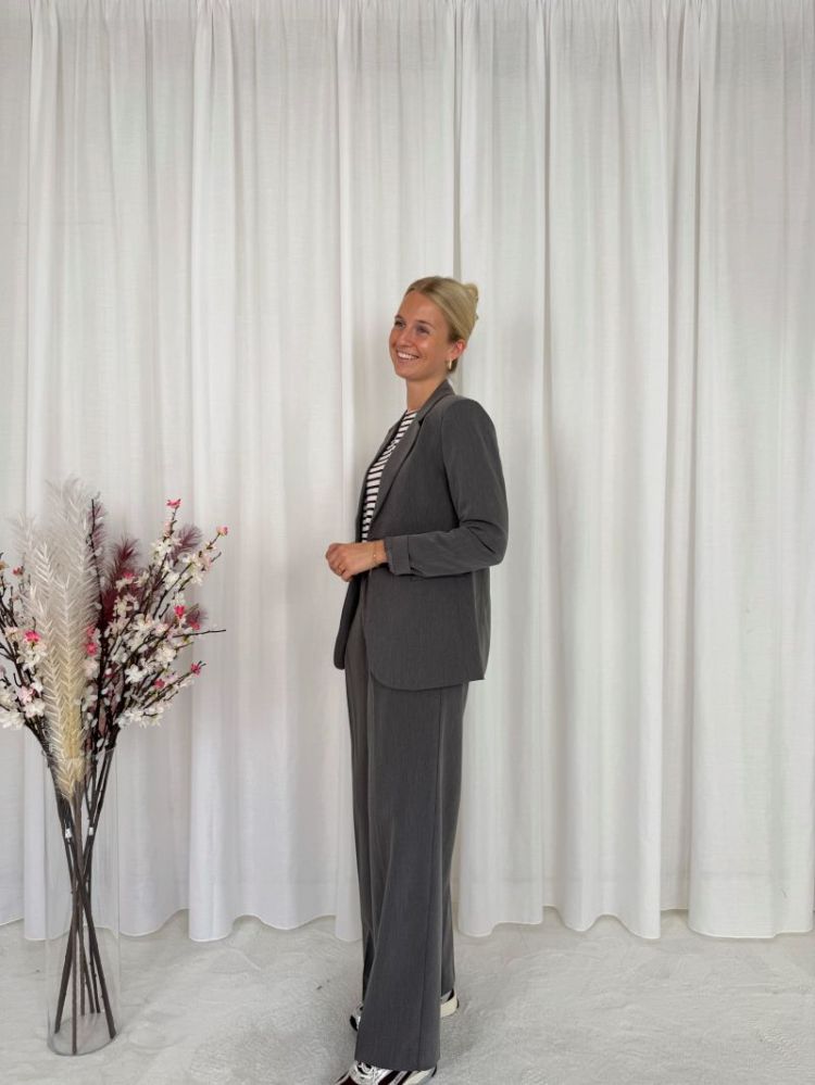 Sakura Blazer Dark Grey Melan