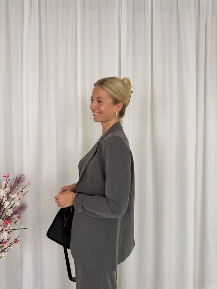 Sakura Blazer Dark Grey Melan