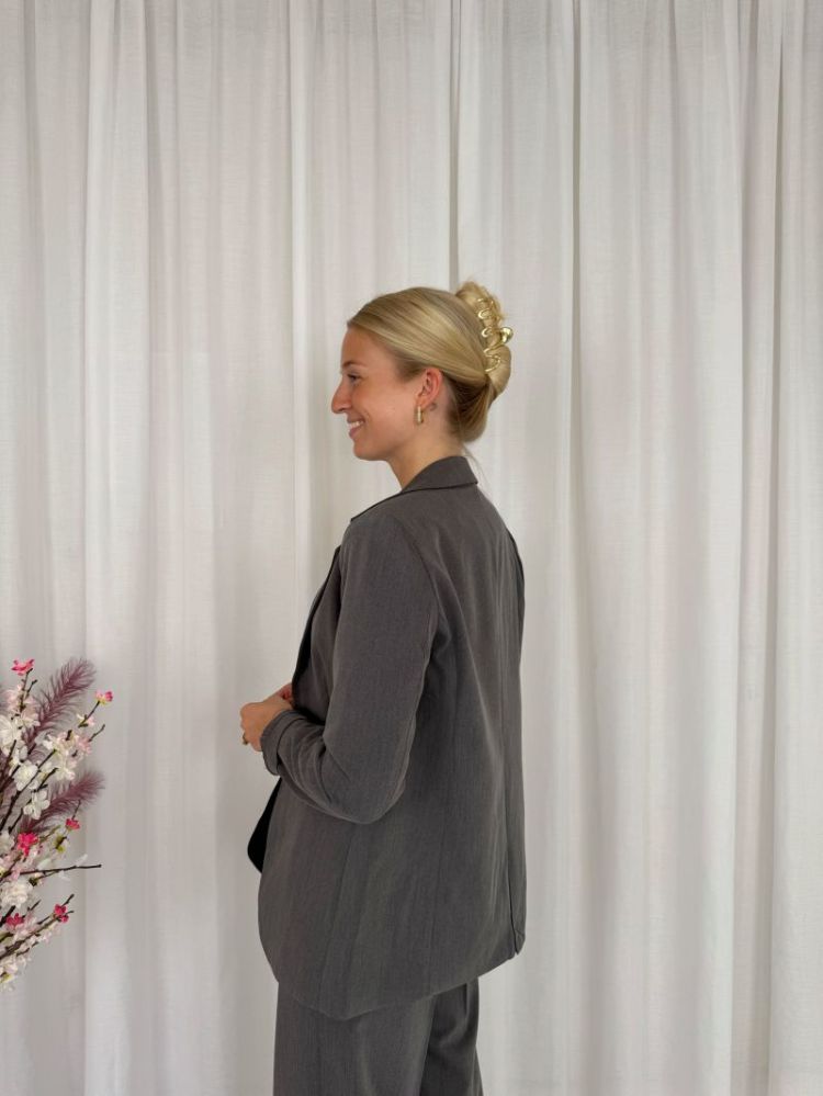 Sakura Blazer Dark Grey Melan