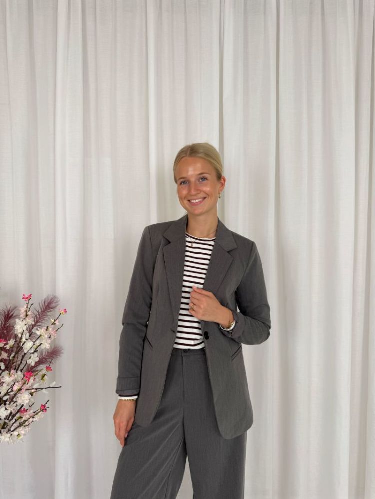 Sakura Blazer Dark Grey Melan