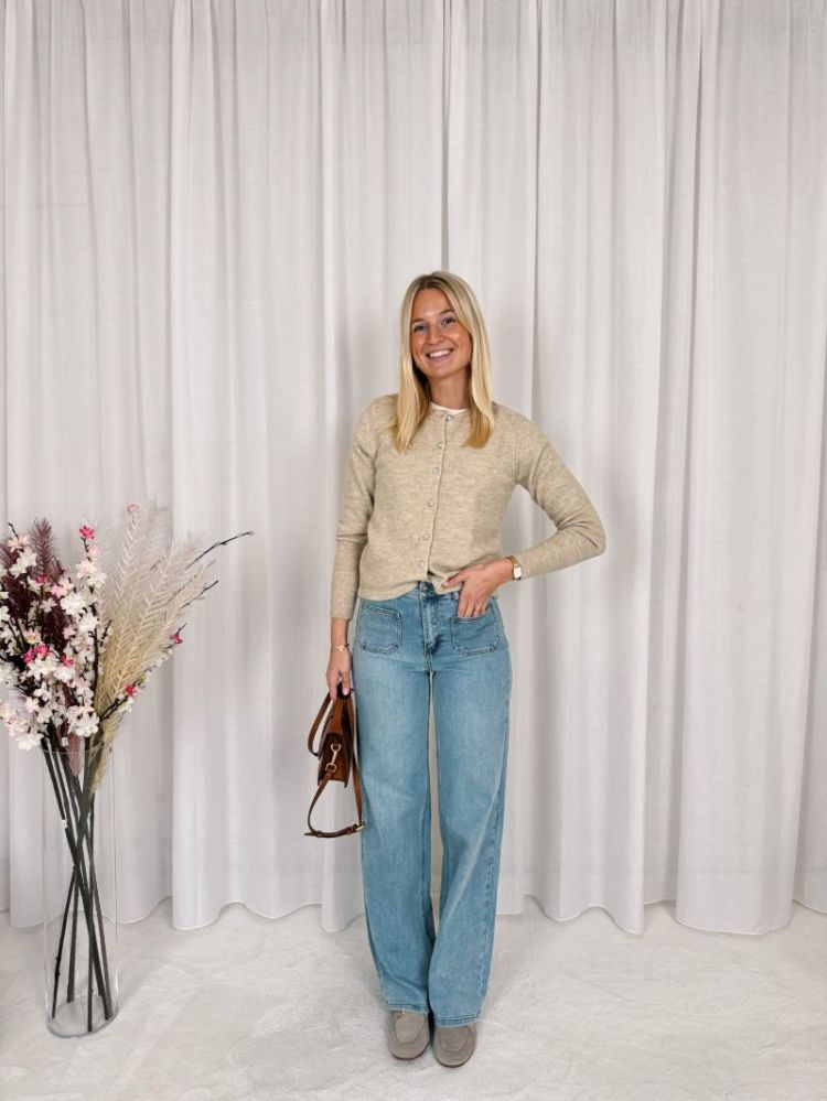 Brook HW Reg Fit Jeans Light Blue
