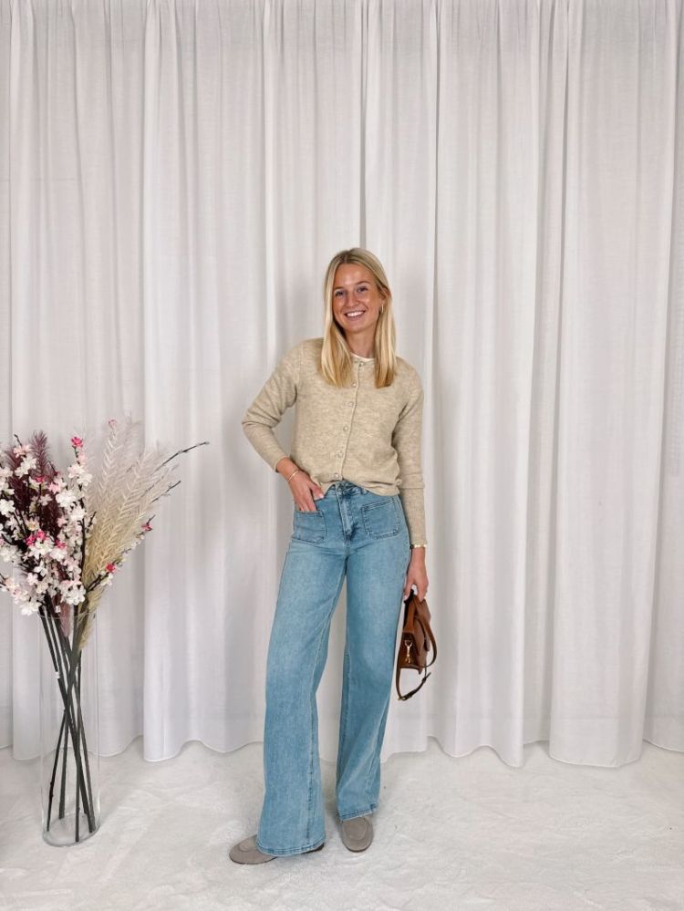 Brook HW Reg Fit Jeans Light Blue