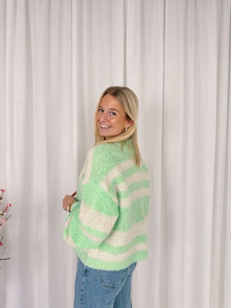 Floor Bernadette Knit Green / Beige