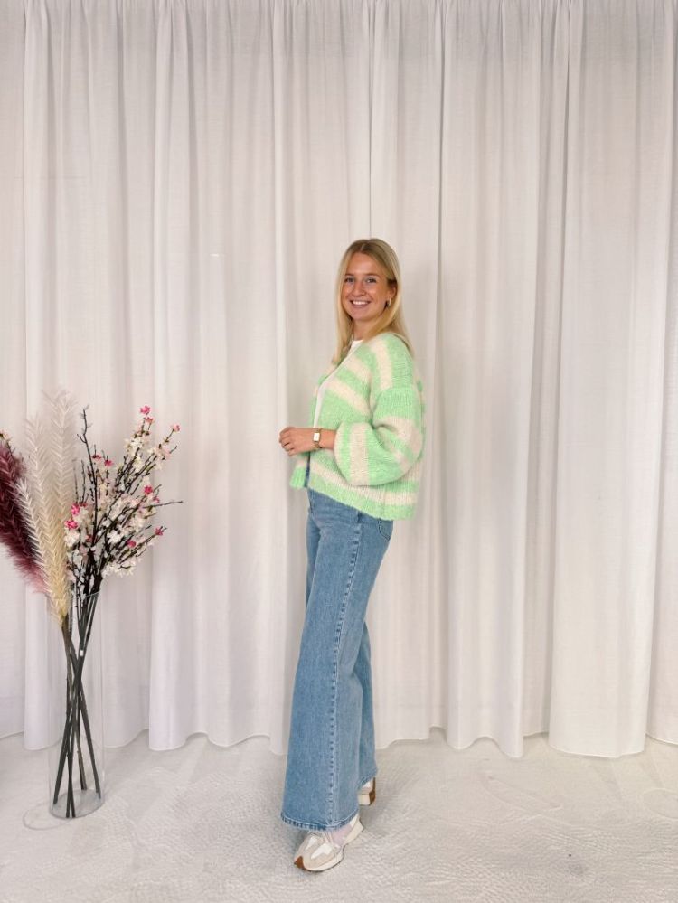 Floor Bernadette Knit Green / Beige