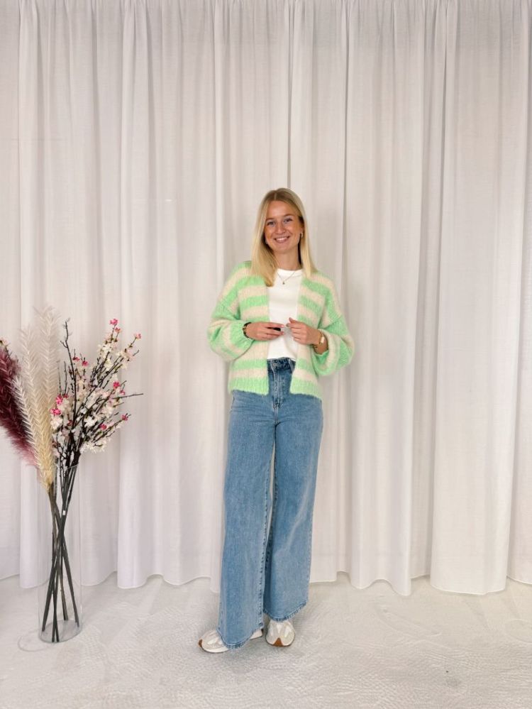 Floor Bernadette Knit Green / Beige