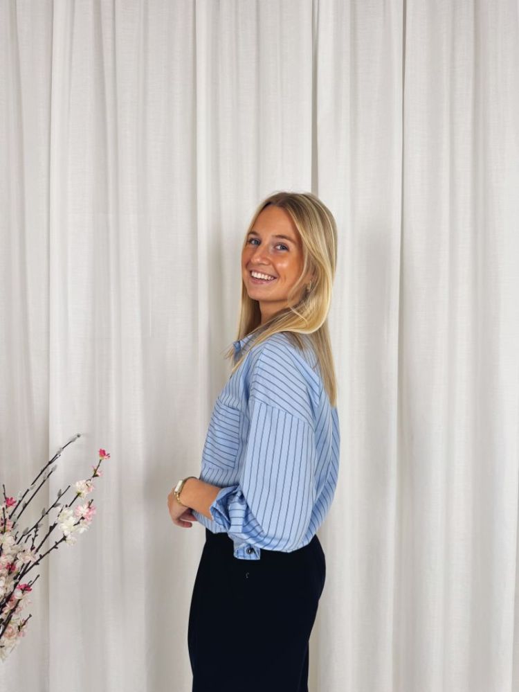 Lisa Striped Shirt Blue