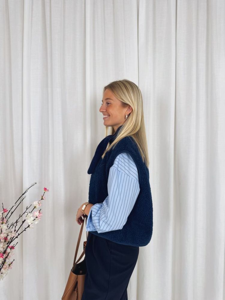 Lisa Striped Shirt Blue