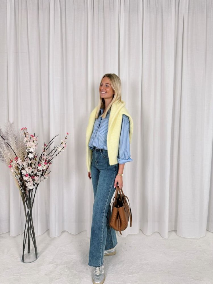 Lisa Striped Shirt Blue