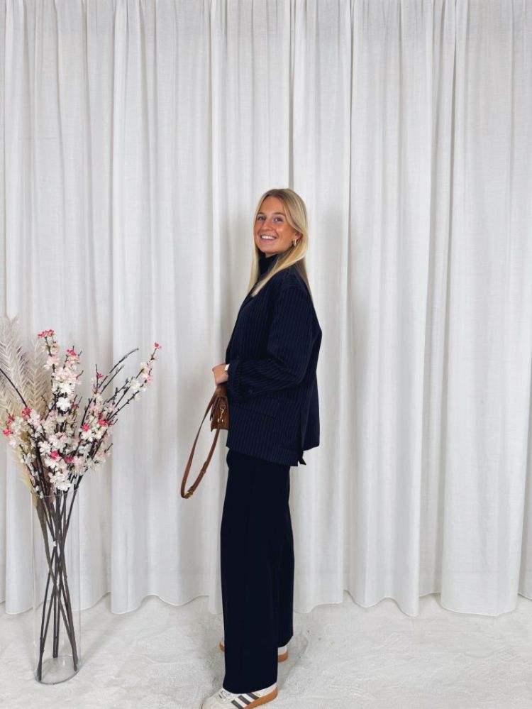 Isa Pantalon Marine Blue