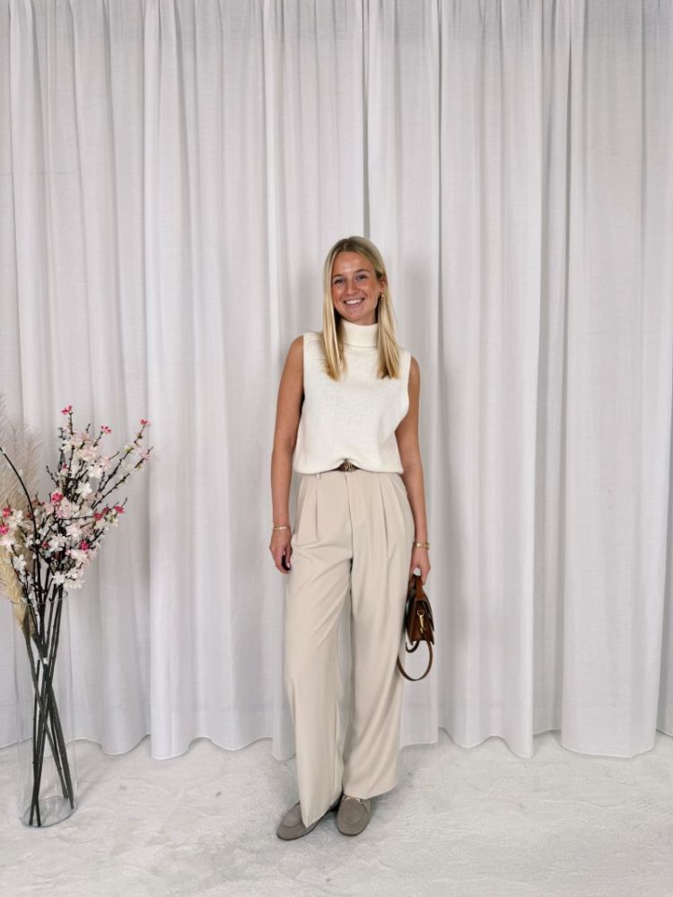 Isa Pantalon Ecru