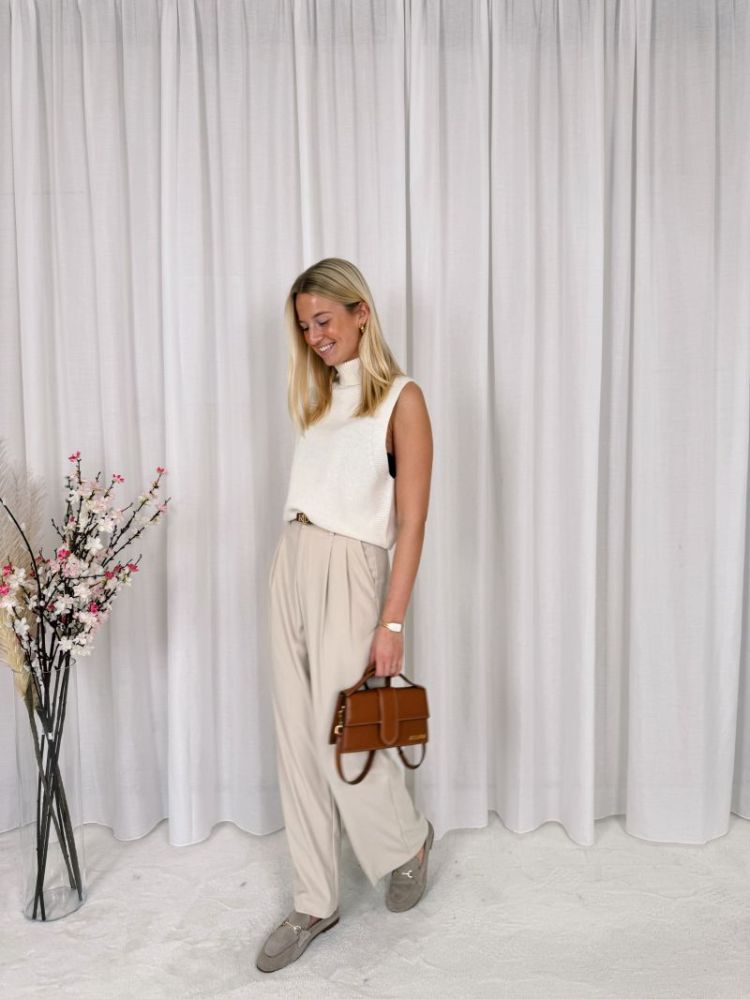 Isa Pantalon Ecru