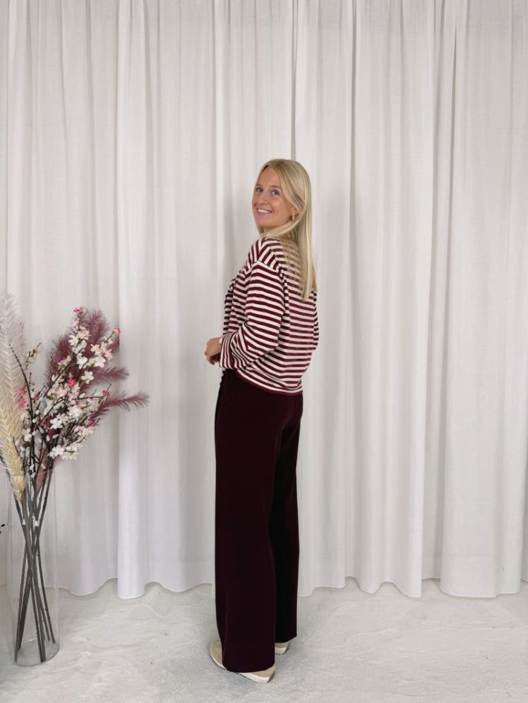 Isa Pantalon Bordeaux