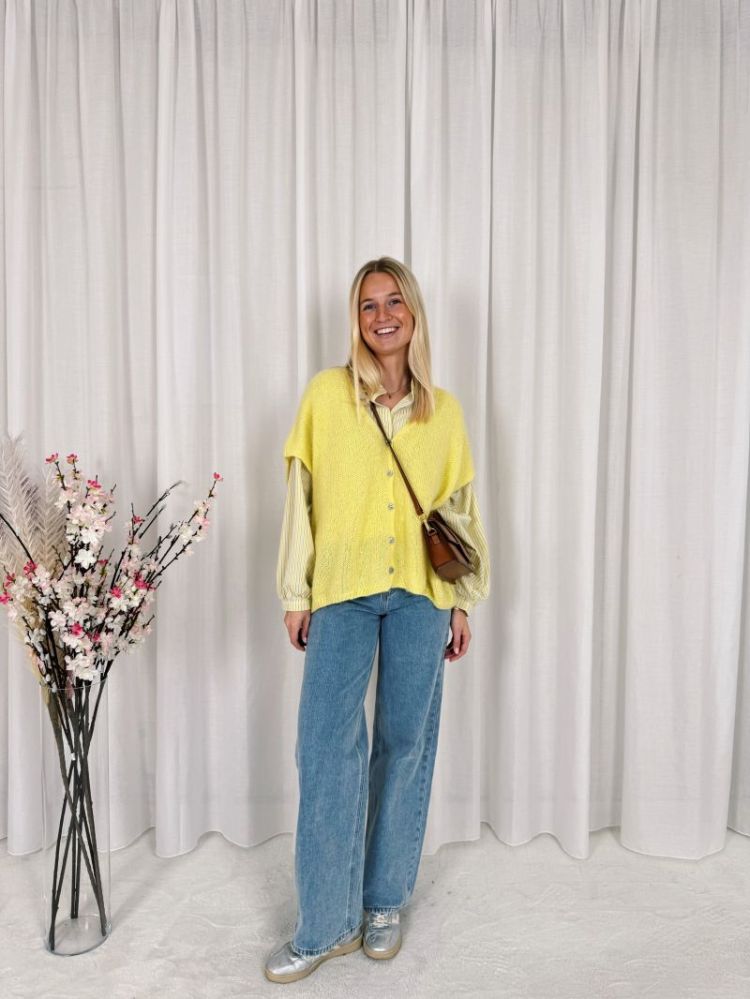 Maeve Oversized Gilet Yellow
