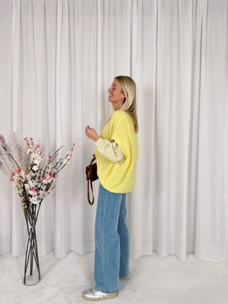 Maeve Oversized Gilet Yellow