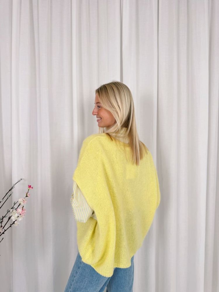 Maeve Oversized Gilet Yellow