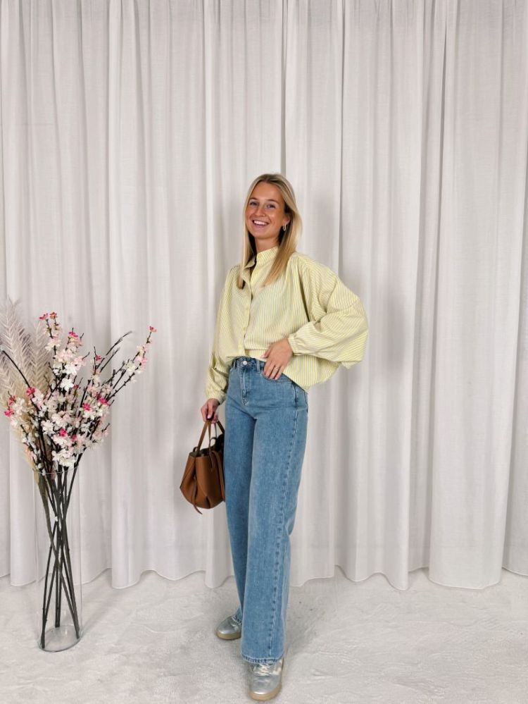 Fenna Striped Shirt Yellow / Blue