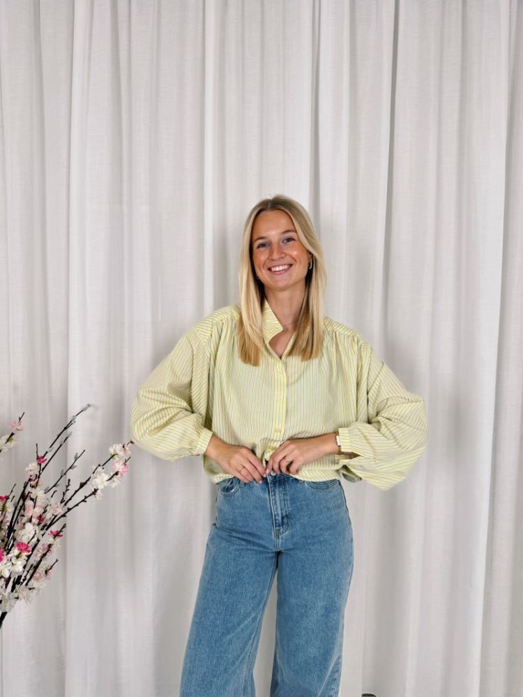 Fenna Striped Shirt Yellow / Blue
