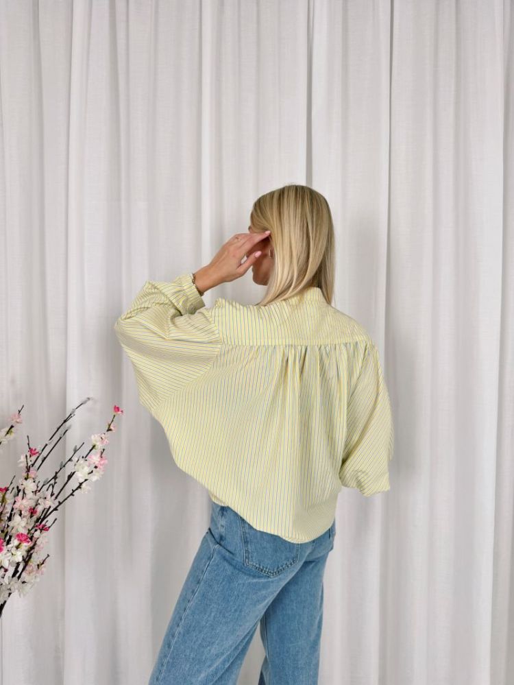 Fenna Striped Shirt Yellow / Blue