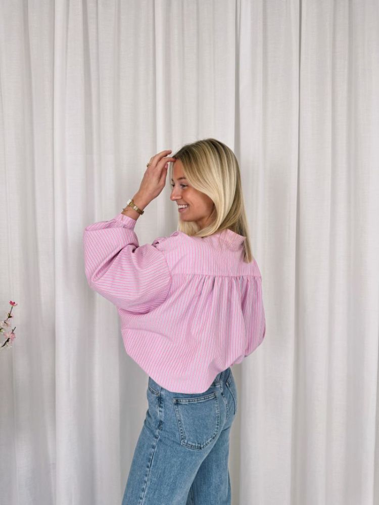 Fenna Striped Shirt Pink