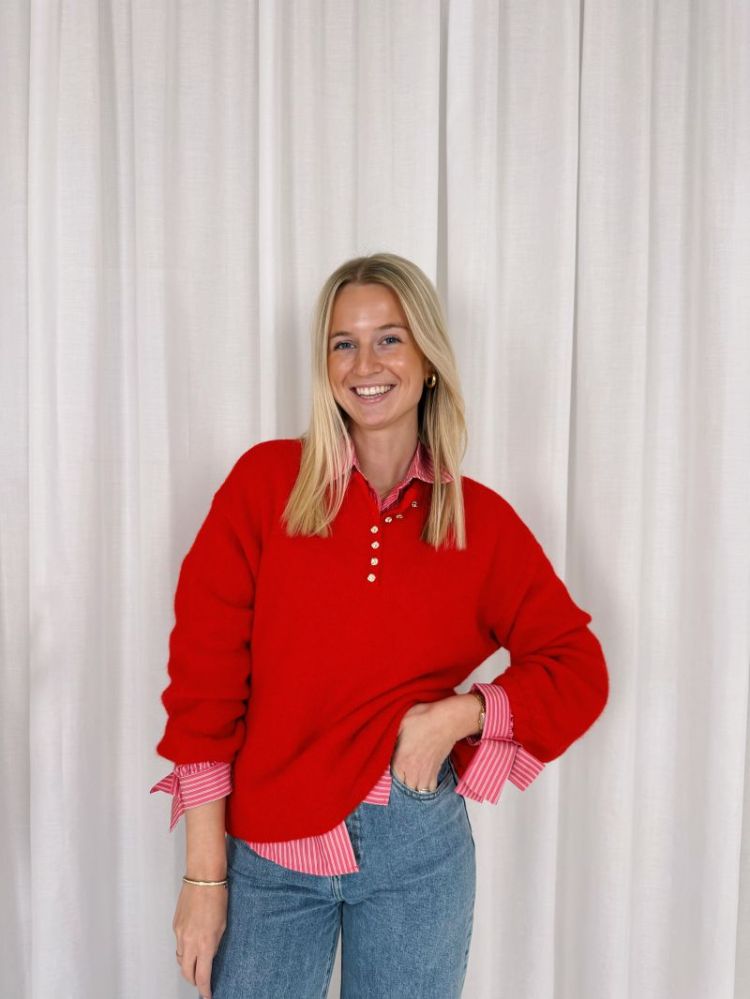 Mia Soft Knit Red