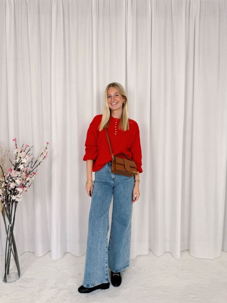 Mia Soft Knit Red