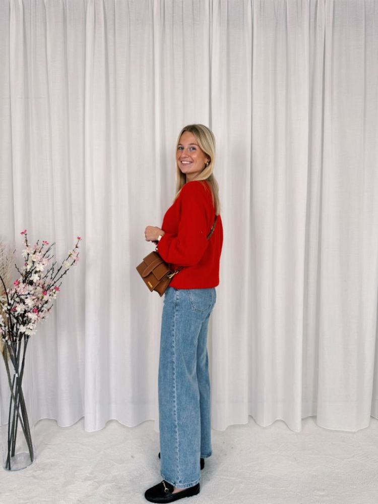 Mia Soft Knit Red
