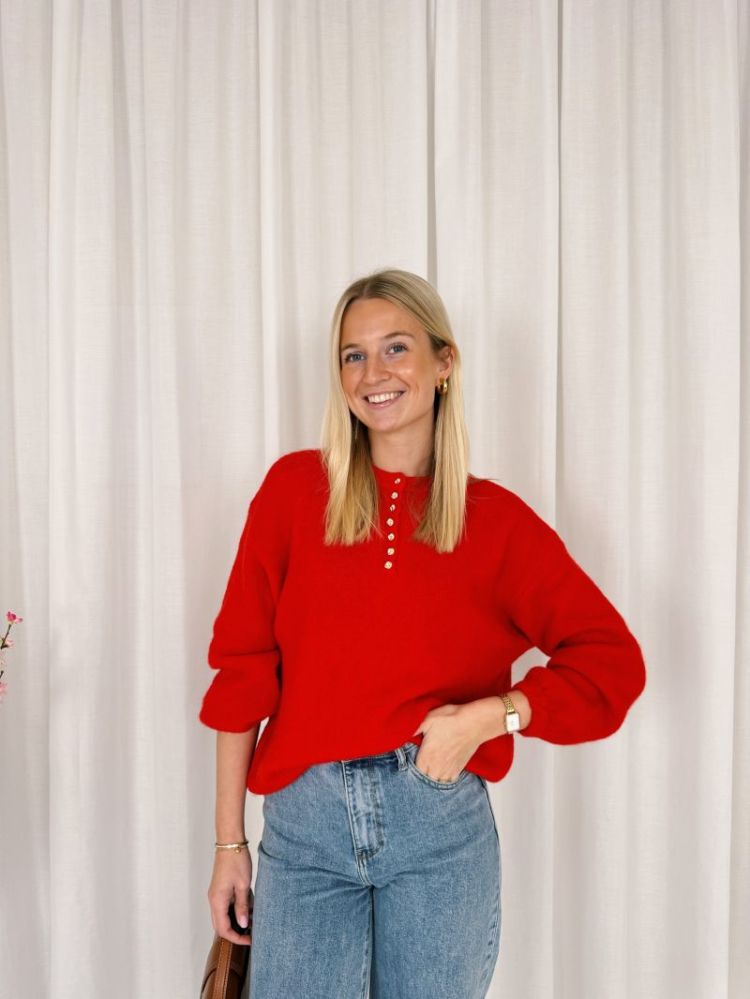 Mia Soft Knit Red