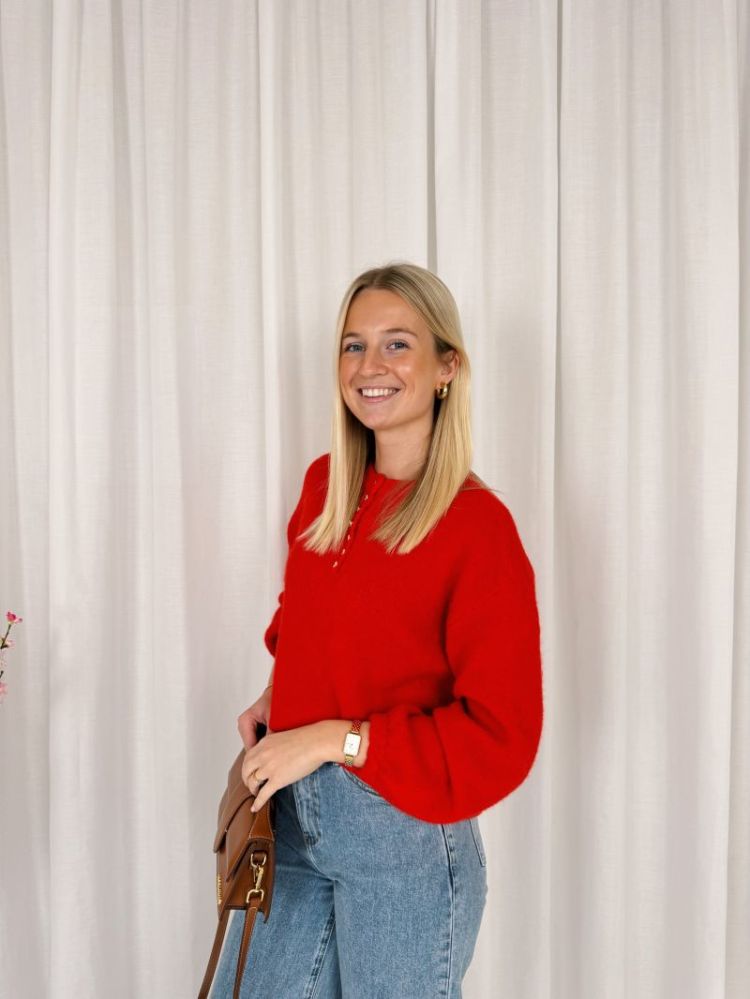 Mia Soft Knit Red