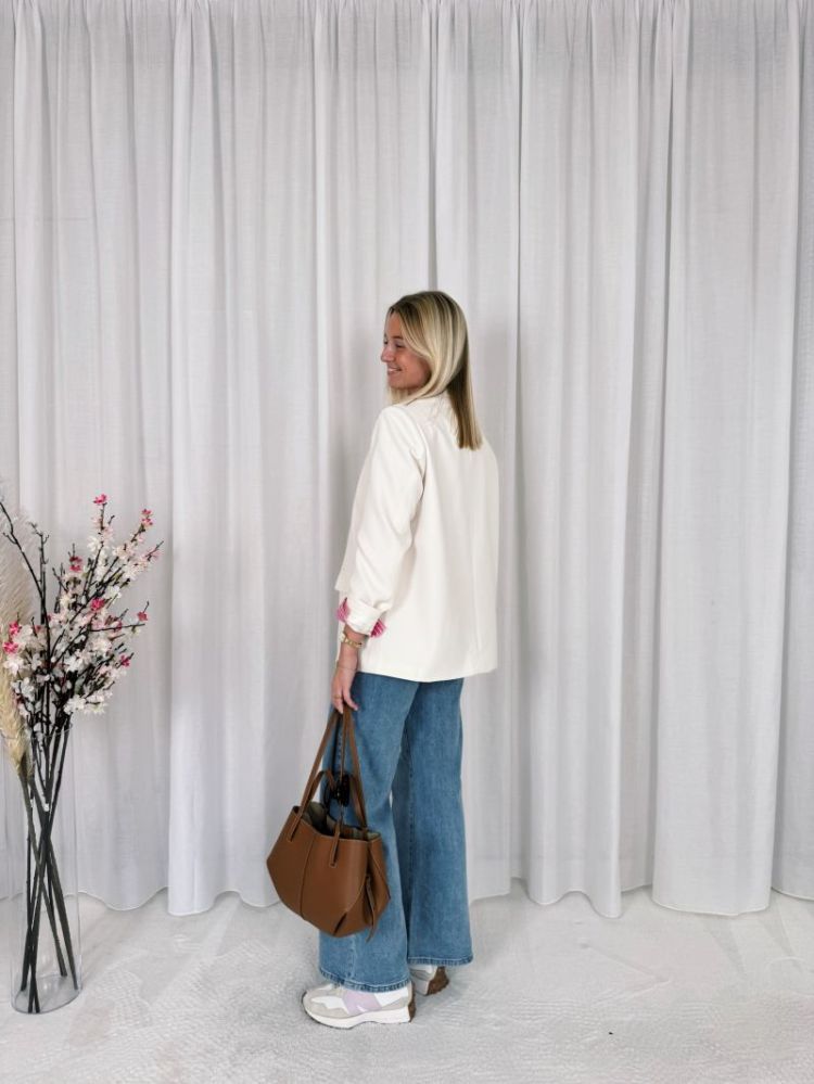 Yuna Blazer  Ecru