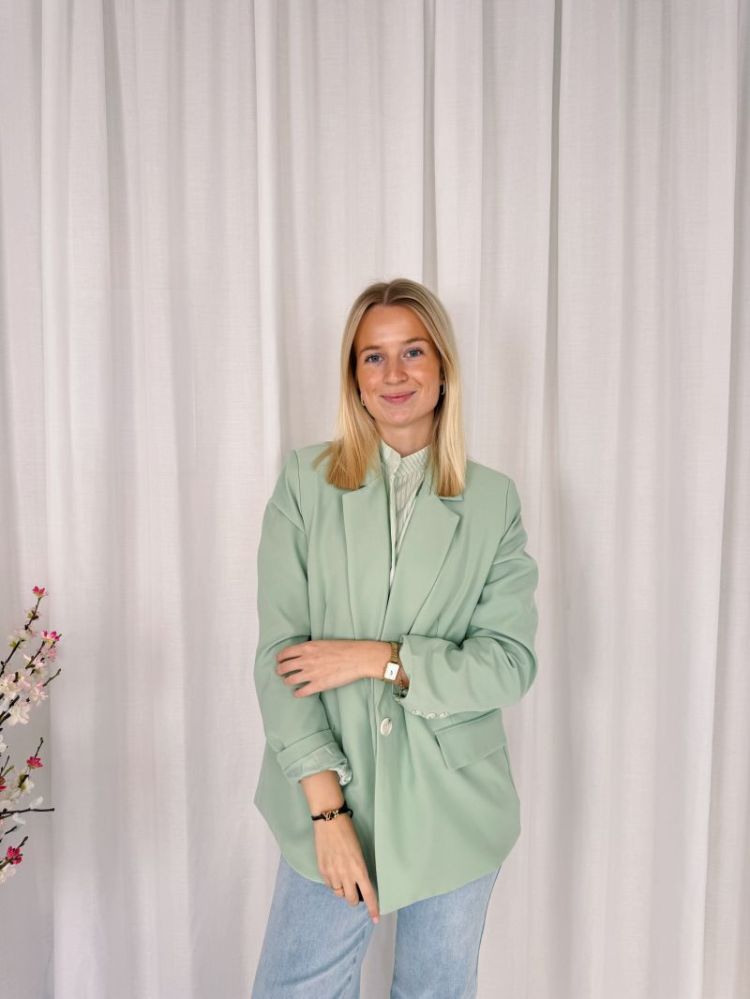 Yuna Blazer  Pastel Green