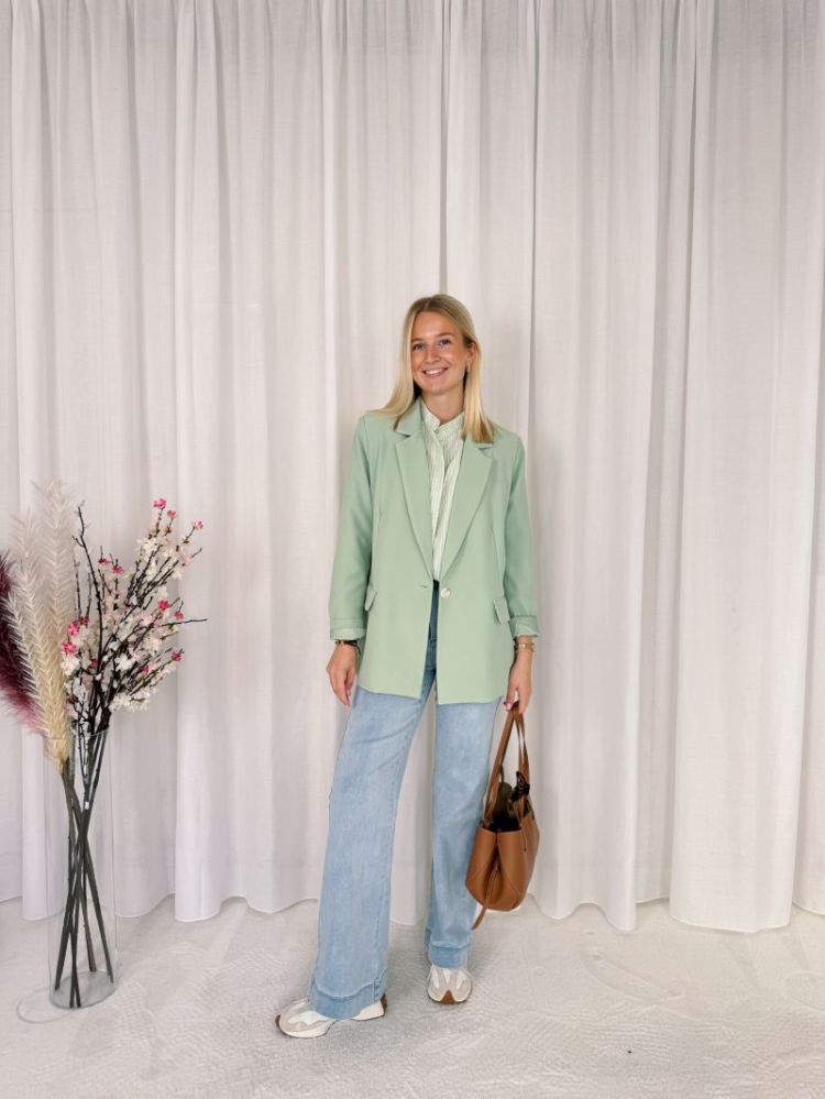 Yuna Blazer  Pastel Green