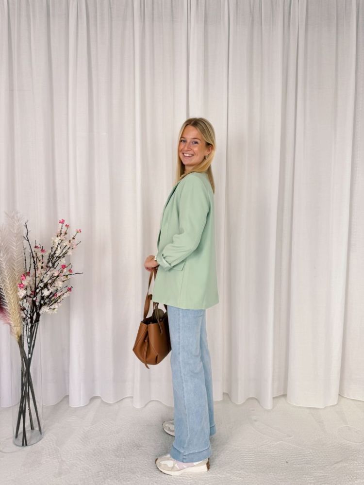 Yuna Blazer  Pastel Green
