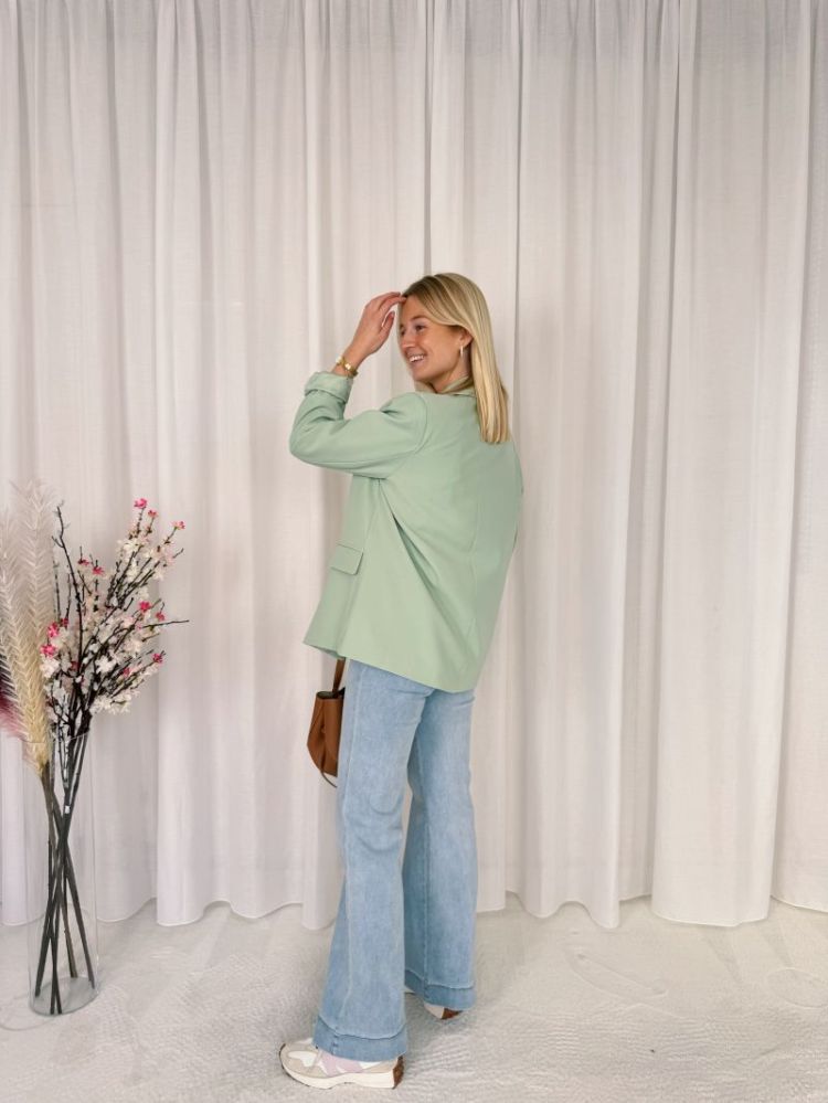 Yuna Blazer  Pastel Green