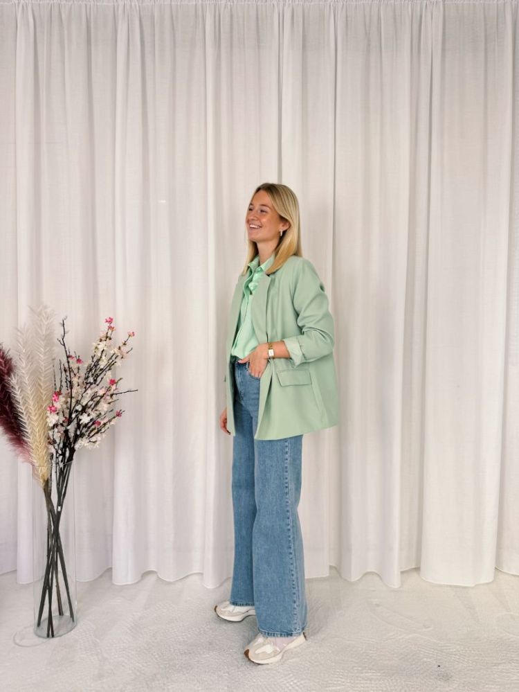 Yuna Blazer  Pastel Green