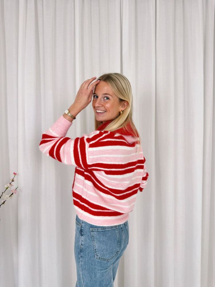 Lovy Polo Knit Pink / Red