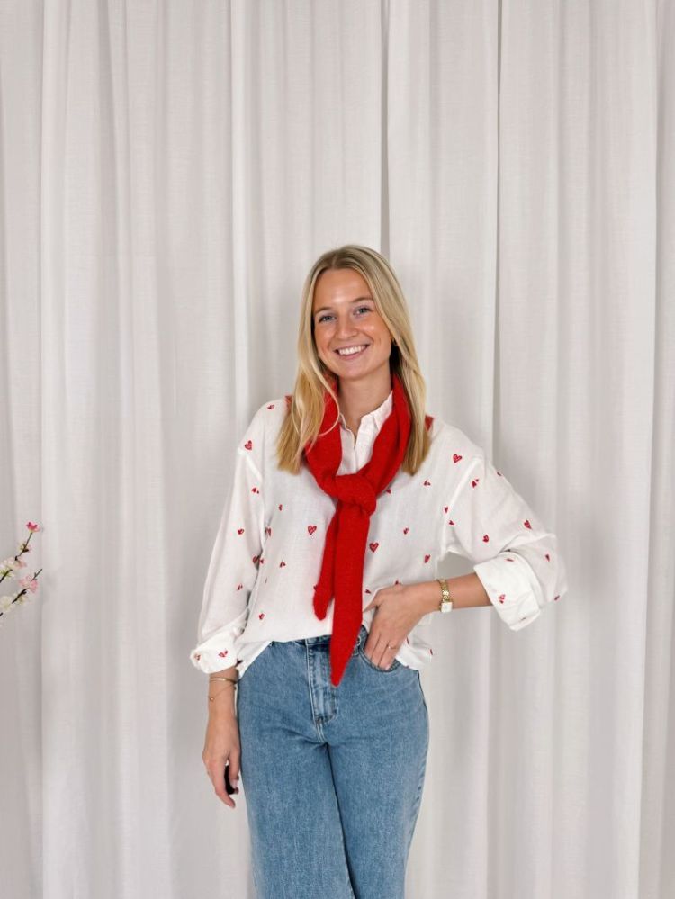 Lauren Heart Shirt Red