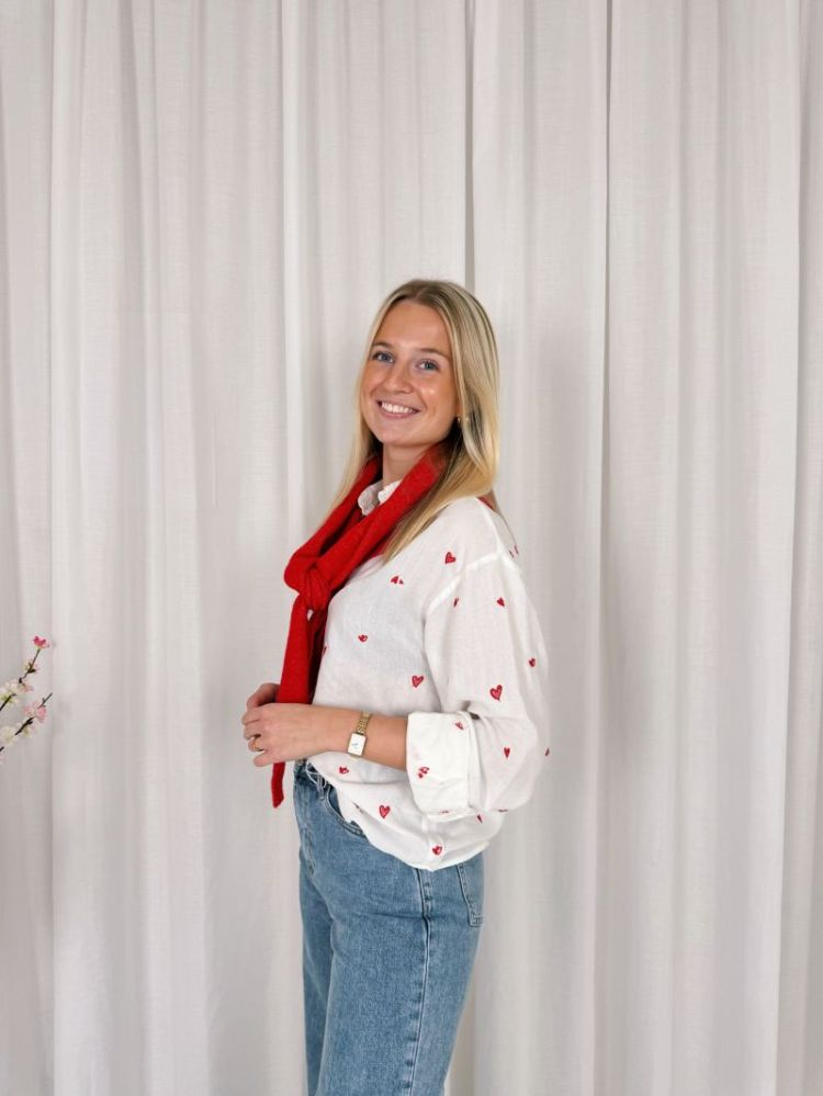 Lauren Heart Shirt Red
