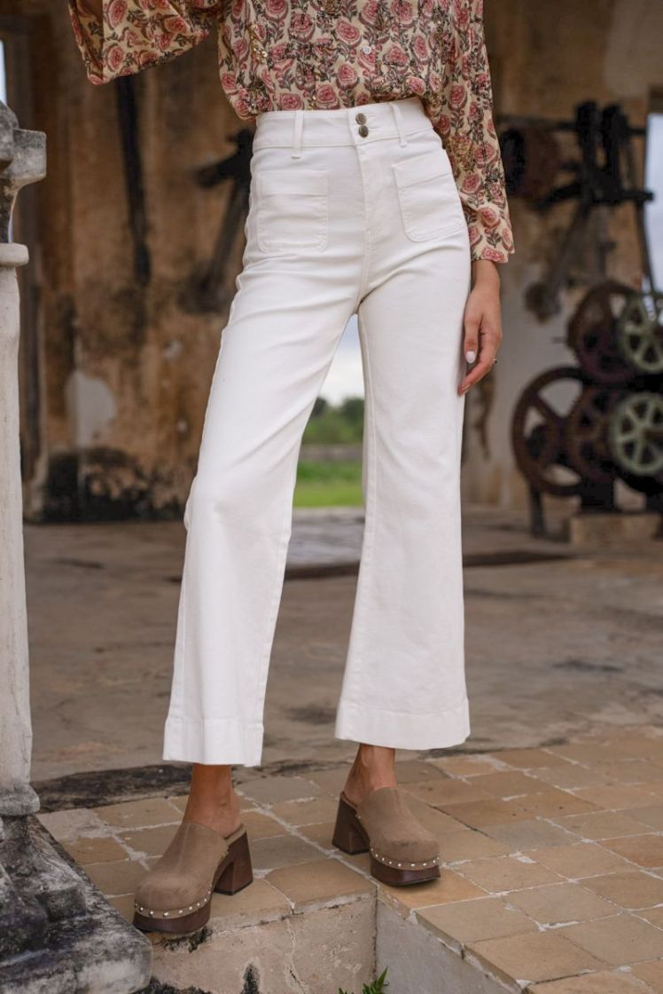 Elenette Jeans White