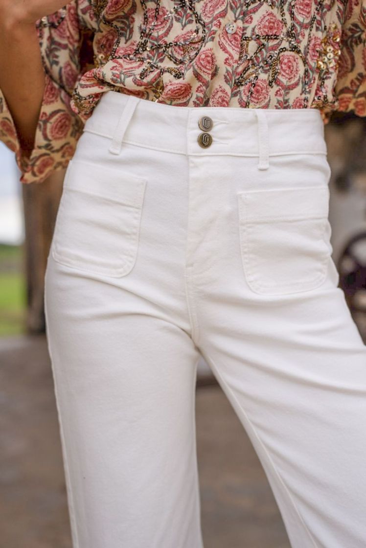 Elenette Jeans White