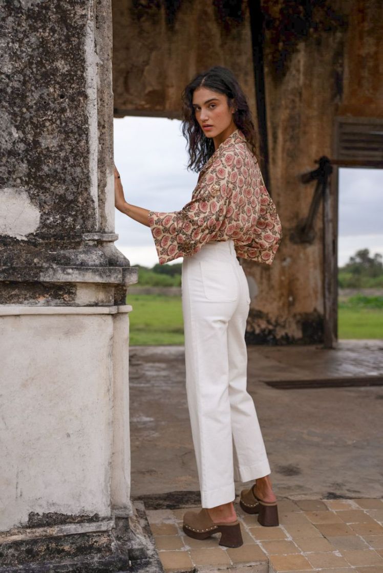 Elenette Jeans White
