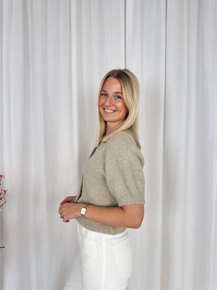 Emelie Cardigan Feather Gray