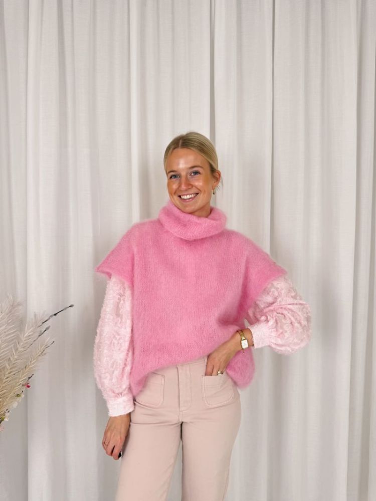 Lana Ruffle Blouse Pink
