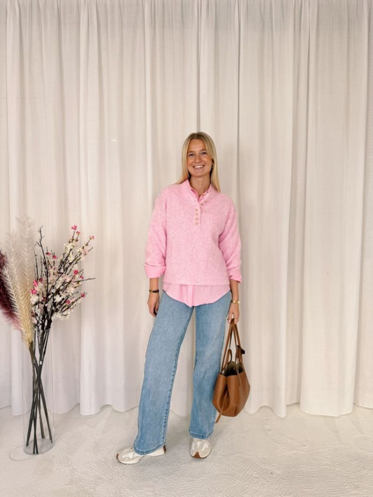 Clair Soft Knit Light Pink