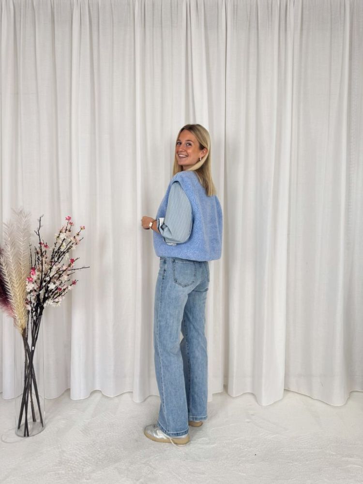 Lexie Teddy Jacket Light Blue