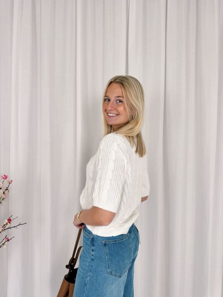 Blair Knit Cardigan Chalk