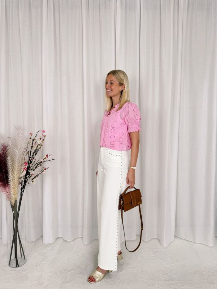 Dona Blouse Pink Frosting