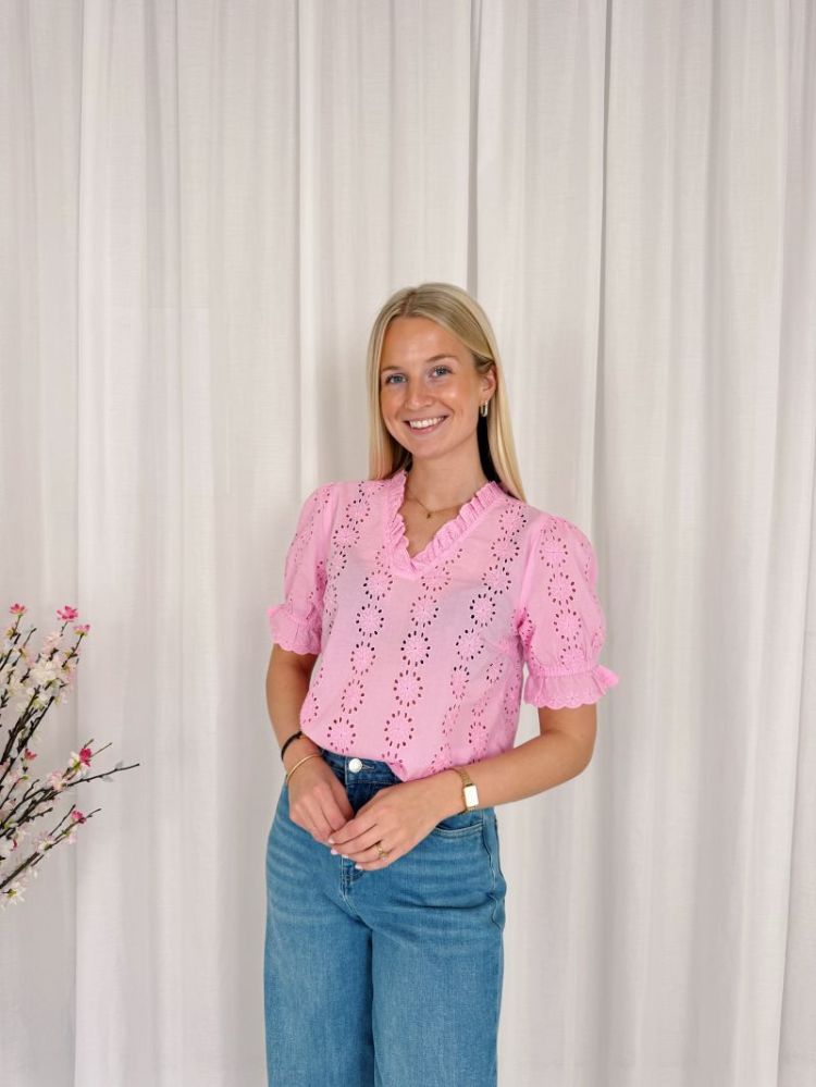 Dona Blouse Pink Frosting