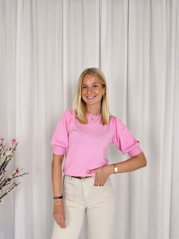 Lone Knit Pullover Pink Frosting