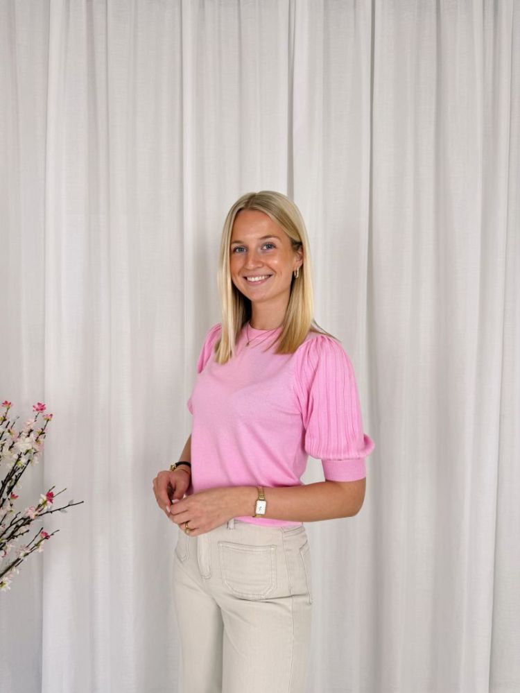Lone Knit Pullover Pink Frosting